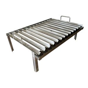 Parrilla Tipo “V” en Acero Inoxidable 304 – Especial para Cajas Chinas, Mesones de Concreto o Asadores Fijos