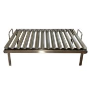 Parrilla Tipo “V” en Acero Inoxidable 304 – Especial para Cajas Chinas, Mesones de Concreto o Asadores Fijos